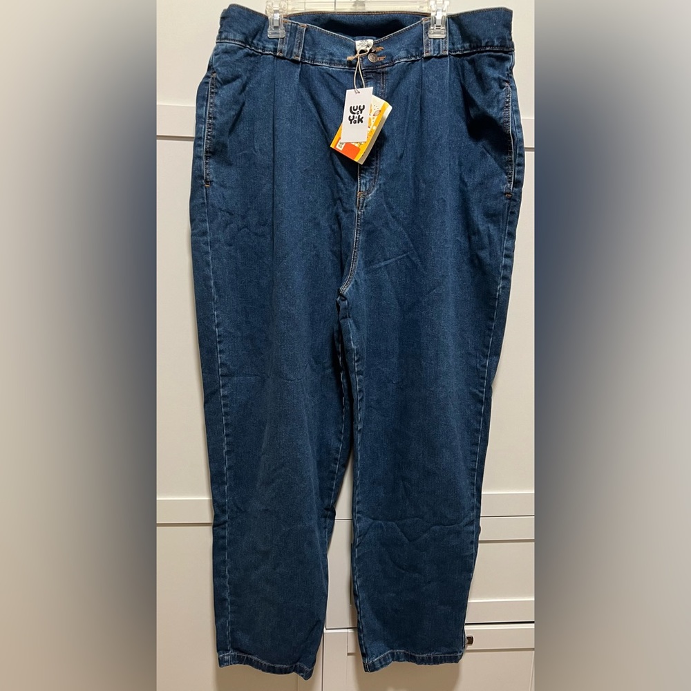 Addison Tapered Jeans: ORGANIC DENIM - Mid Wash Blue